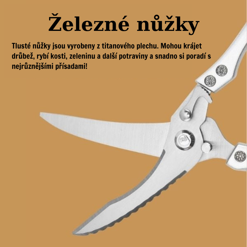 (30% sleva) Víceúčelové kuchyňské nůžky na stříhání kostí