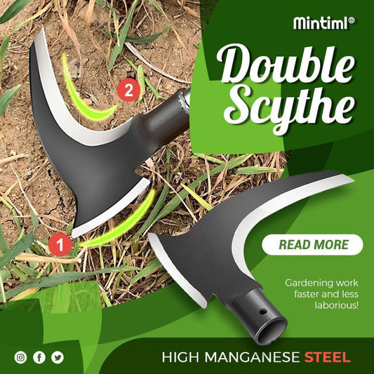 (30% DISCOUNT) Multifunctional high manganese steel double sickle