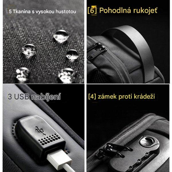 (30% sleva) Módní crossbody kabelka na heslo proti krádeži