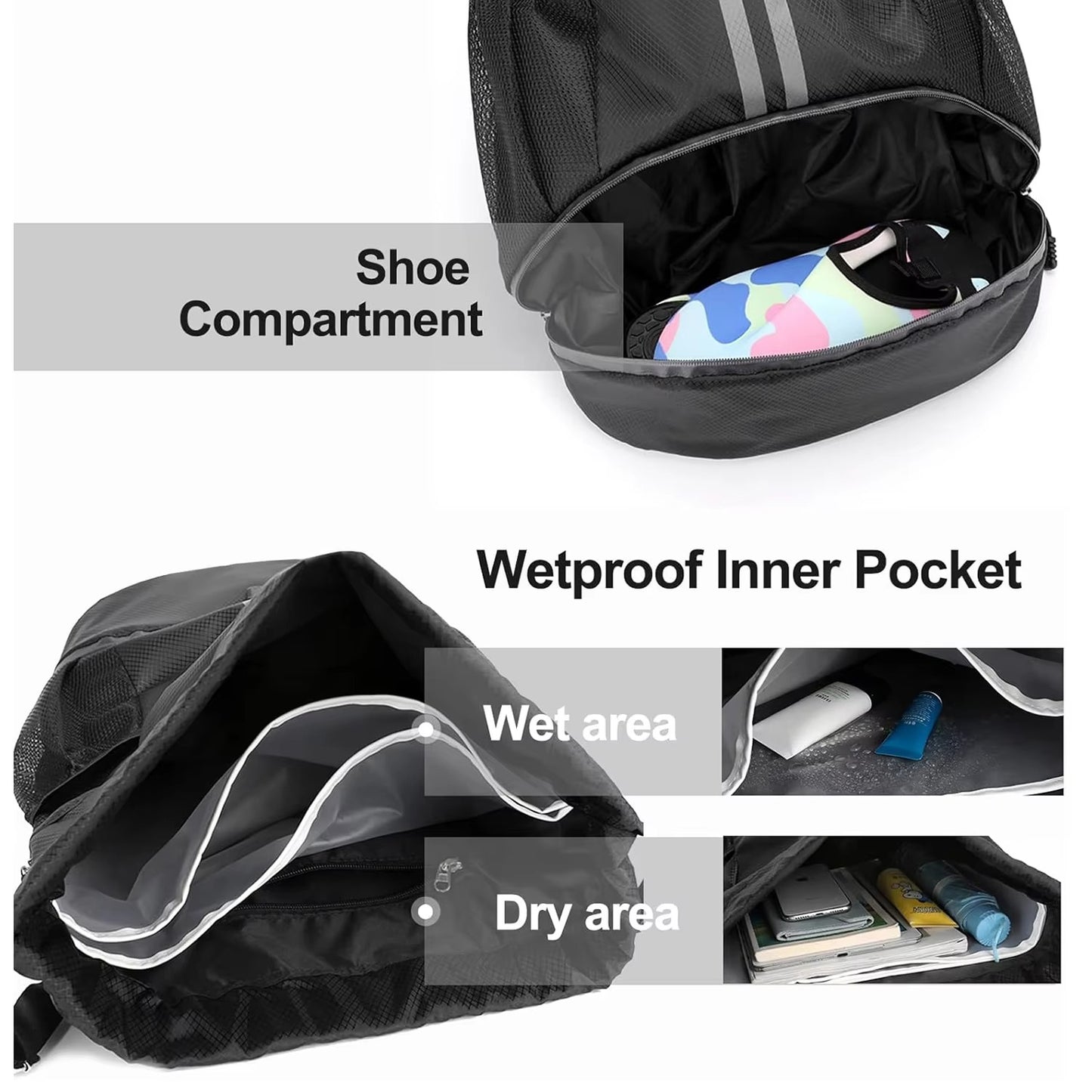 (50% OFF) Multipurpose Waterproof Sports Drawstring Backpack