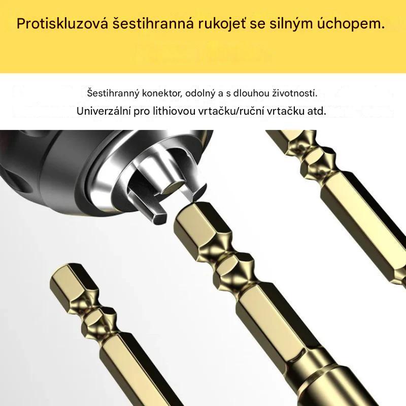 (30% sleva) Sada 4 víceúčelových vrtáků pro vrtání mramoru, skla, dlaždic a žuly