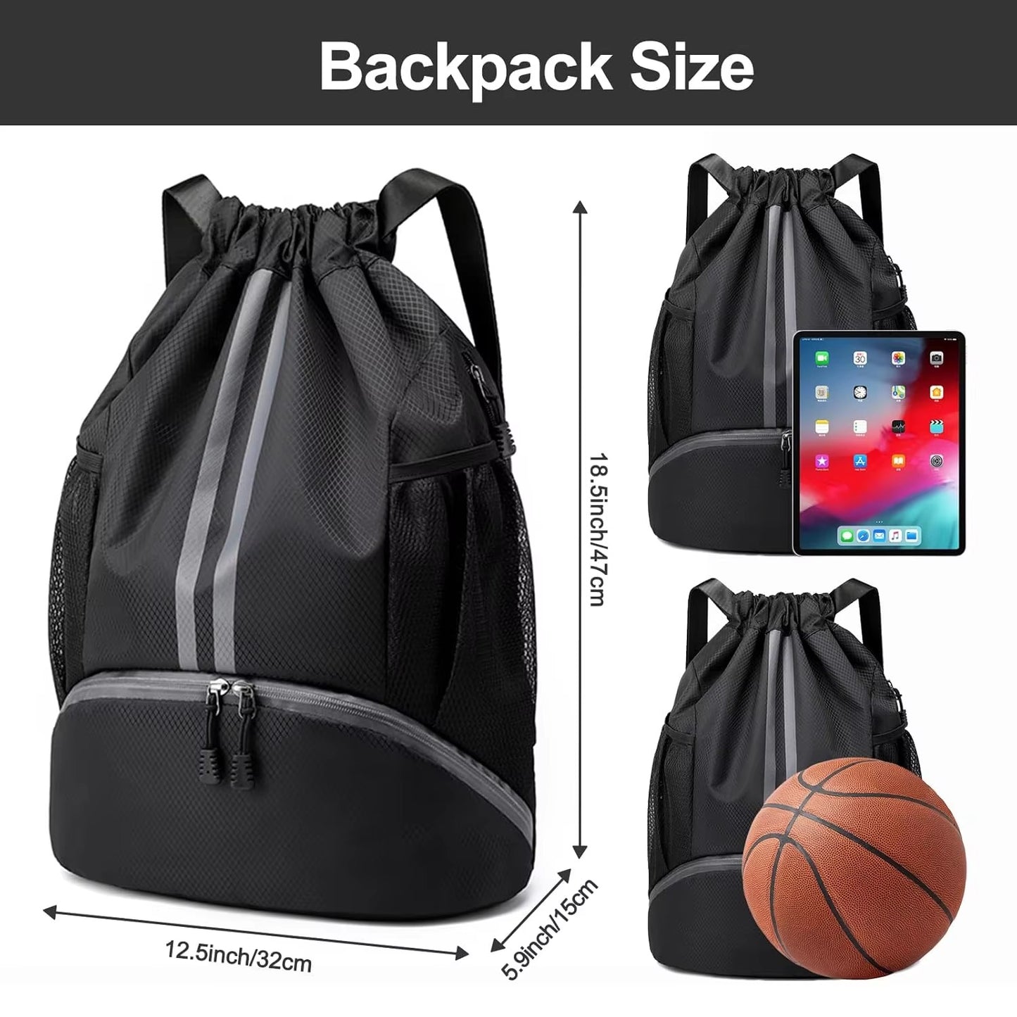 (50% OFF) Multipurpose Waterproof Sports Drawstring Backpack