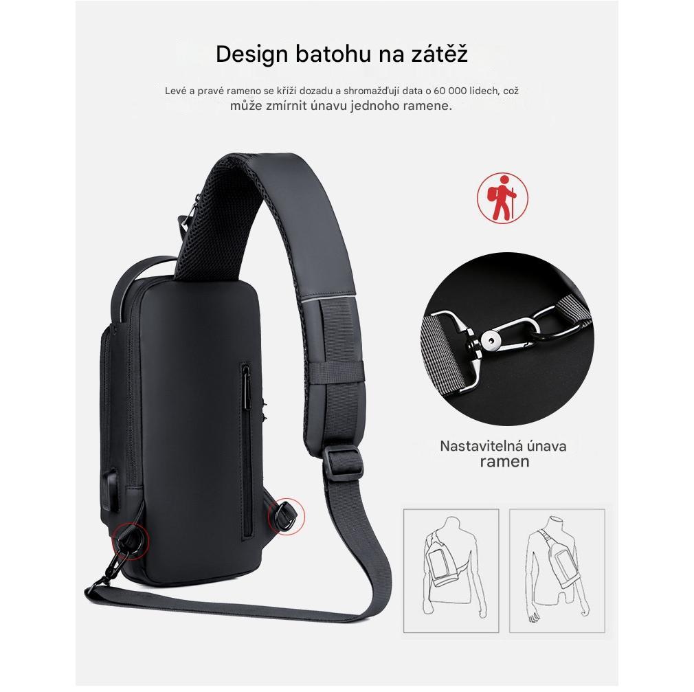 (30% sleva) Módní crossbody kabelka na heslo proti krádeži