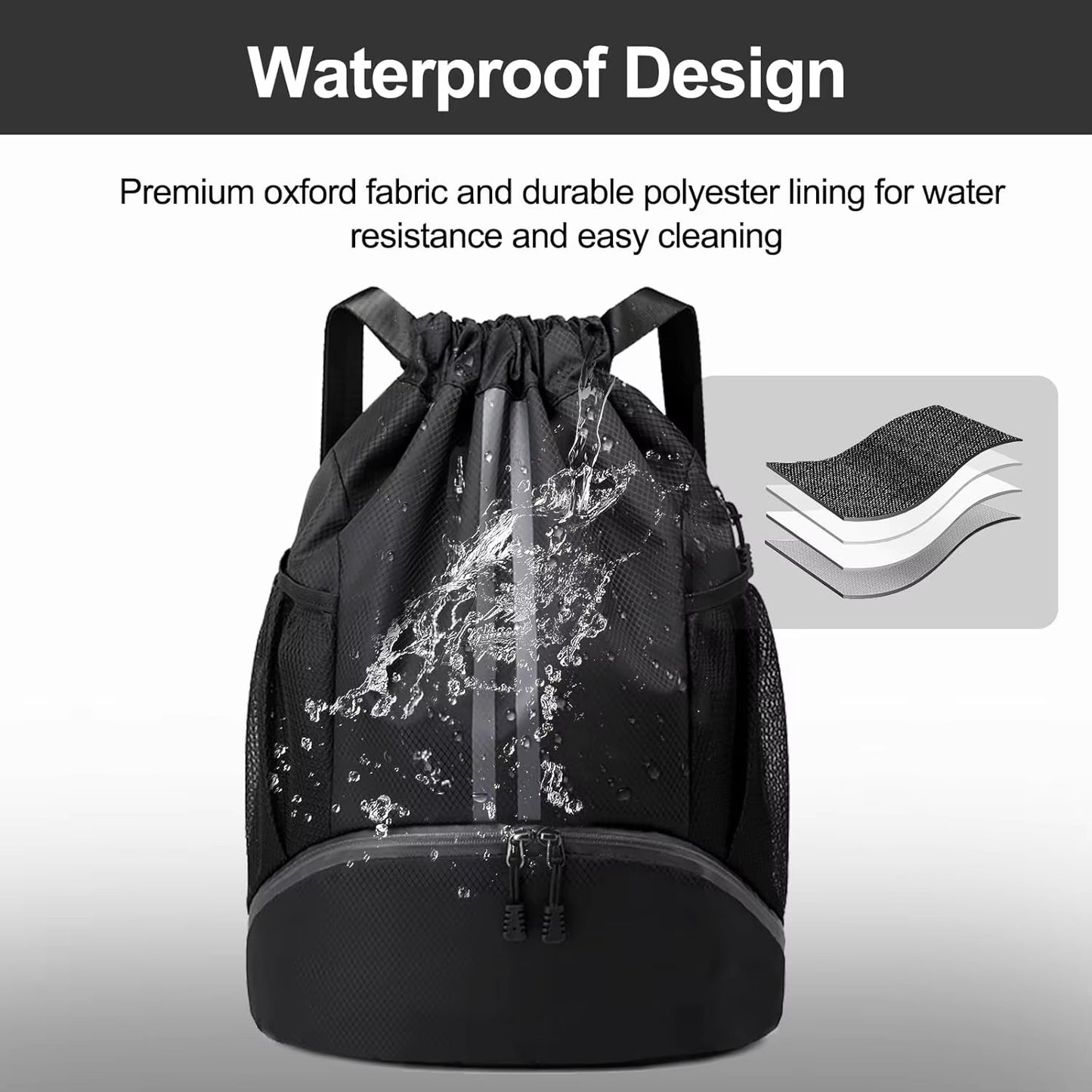 (50% OFF) Multipurpose Waterproof Sports Drawstring Backpack