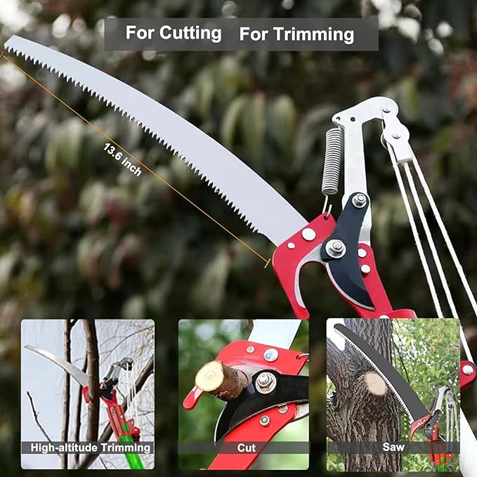(30% OFF) 2 IN 1, Saw and Pruner for High Branches