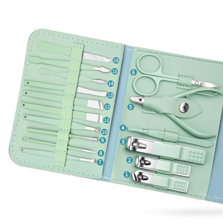 (50% OFF) Premium 16-Piece Nail Clipper & Manicure Set