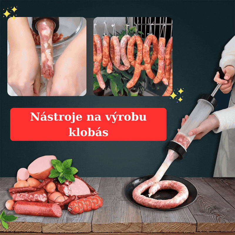 (30% sleva) Plnička klobás vám pomůže snadno vytvořit klobásy