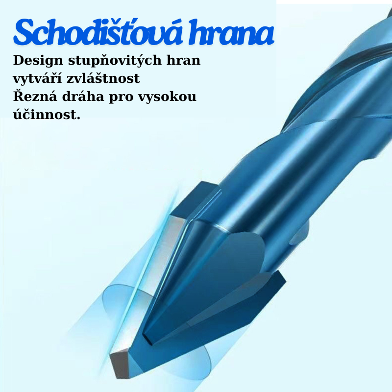 (30% sleva) Sada 4 titanových vrtáků, vrtá všechny materiály
