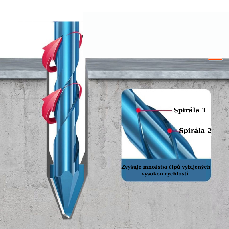 (30% sleva) Sada 4 titanových vrtáků, vrtá všechny materiály