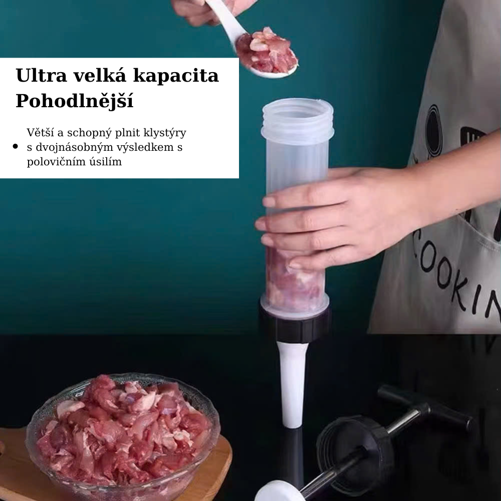 (30% sleva) Plnička klobás vám pomůže snadno vytvořit klobásy