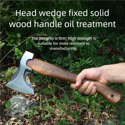 (30% OFF) Hand-Forged Battle Axe - Durable Woodworking & Camping Tool
