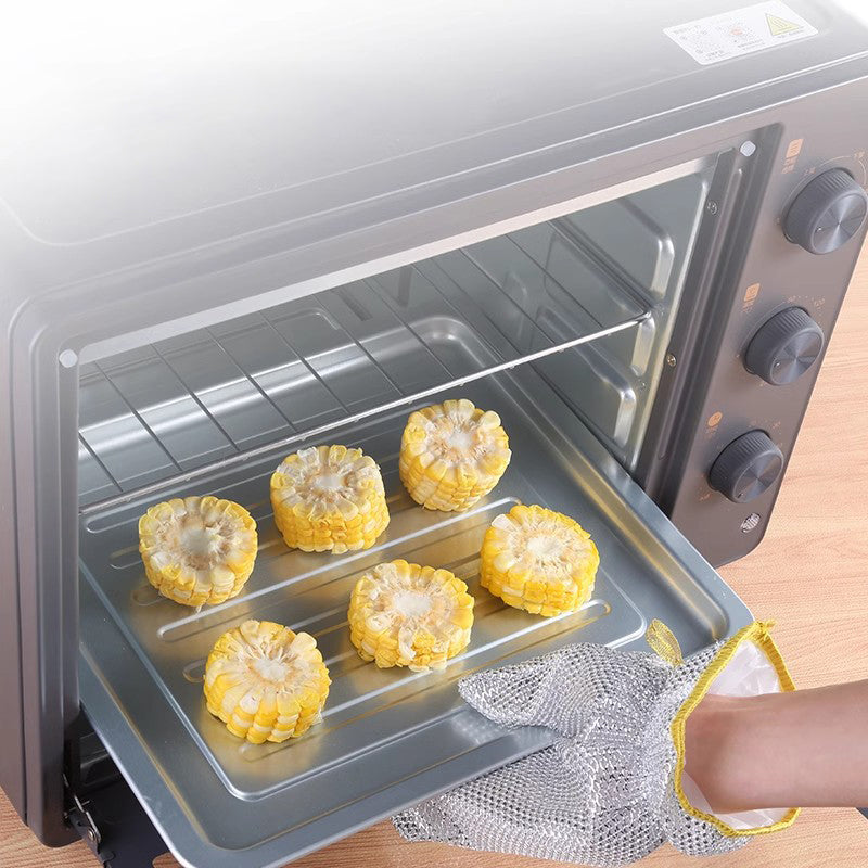 (30% sleva) Silver wire dishwashing gloves are antibacterial, waterproof, and heat-insulated.