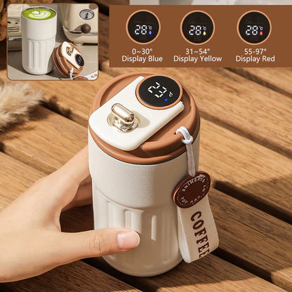 (30% DISCOUNT ) Smart Bottle Temperature Display Coffee Cup Stainless Steel