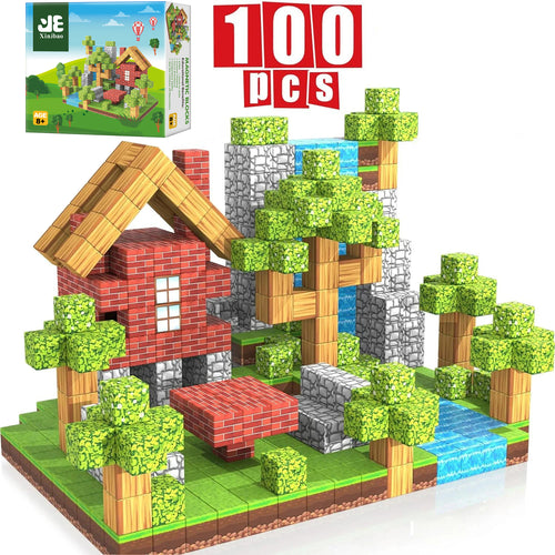 100pcs Magnetic Blocks Toy Build Magnet Set