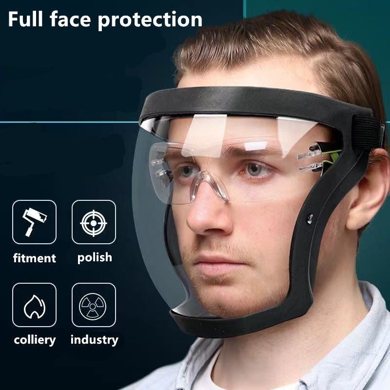 (30% DISCOUNT )  High-quality transparent face protection mask that protects against wind, sand dust, and splashes of water.