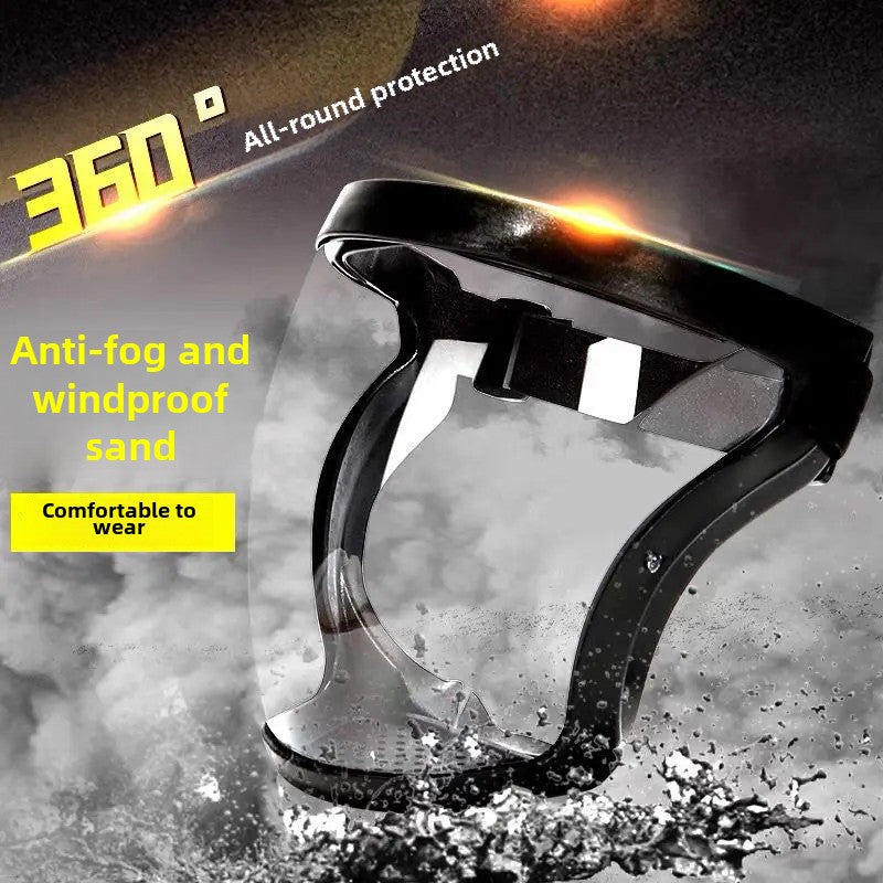 (30% DISCOUNT )  High-quality transparent face protection mask that protects against wind, sand dust, and splashes of water.