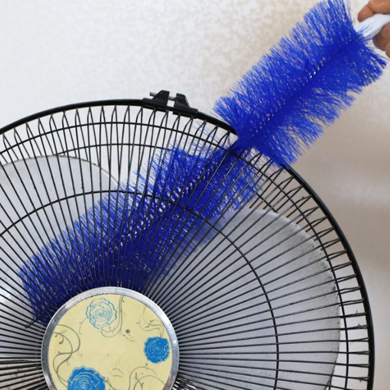 (30% sleva) Víceúčelový kartáč na čištění ventilátoru, zakřivená hlava kartáčku, jemné štětiny pro čištění interiéru