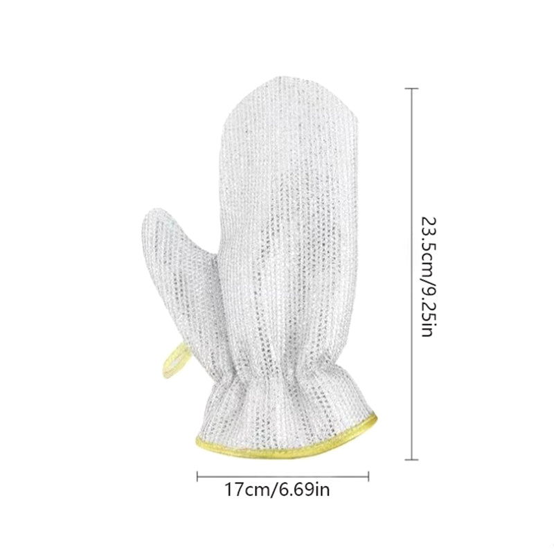 (30% sleva) Silver wire dishwashing gloves are antibacterial, waterproof, and heat-insulated.