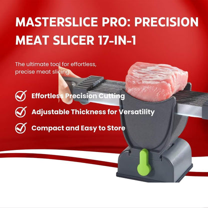 (50% OFF ) MasterSlice Pro: Precision Meat Slicer 17-in-1